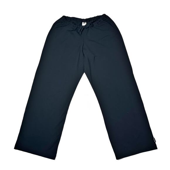 prAna Cropped Yoga Pants Womens Small Black Supplex Relaxed Fit USA Made - Picture 1 of 8